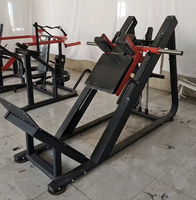 Machine Hack Squat One Touch Safety à charge par disques, presse à jambes 45 degrés, en acier, pour salle de sport commerciale
