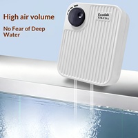 Pompe à oxygène pour aquarium, pompe d'aération pour élevage de poissons, petit oxygénateur domestique pour aquarium, réglage progressif 2,5W/5W