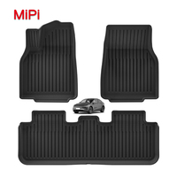 Nouveautés 3D TPE revêtements de voiture revêtements de sol imperméables tapis de sol de voiture antidérapant pour Tesla nouveau modèle Y série de lancement 2025 court