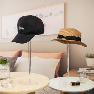 Круглая прозрачная подставка для шляпы, акриловая подставка для париков - Product Image 3