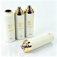 Bouteille de parfum en aluminium recyclable de haute qualité avec impression sur soie personnalisée, 90 ml, 200 ml, 300 ml, pour huile essentielle et produits de beauté