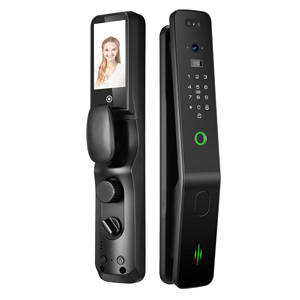 Cerradura inteligente de reconocimiento facial 3D de alta calidad personalizada <span class=keywords><strong>2022</strong></span>, Monitor IPS de 4,5 pulgadas, puerta de intercomunicación <span class=keywords><strong>Visual</strong></span> con llave de huella dactilar - Product Image 2