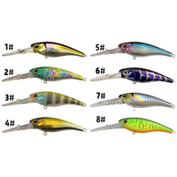 Nouvelle leurre de pêche Minnow à baleine longue de 50mm (3.8g), 58mm (6g), 70mm (10g) pour plongée profonde, leurre dur à coulée lente, shad, jerkbait suspendu, crankbait