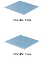 Coussin thermique en silicone ARCTIC TP-3 100*100 0,5 mm avec conductivité thermique solide pour refroidissement de processeur, ordinateur, mémoire vidéo
