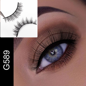 Mooie valse wimpers op maat gemaakte wimpersdoos volle stripwimpers wimpers groothandel - Product Image 4