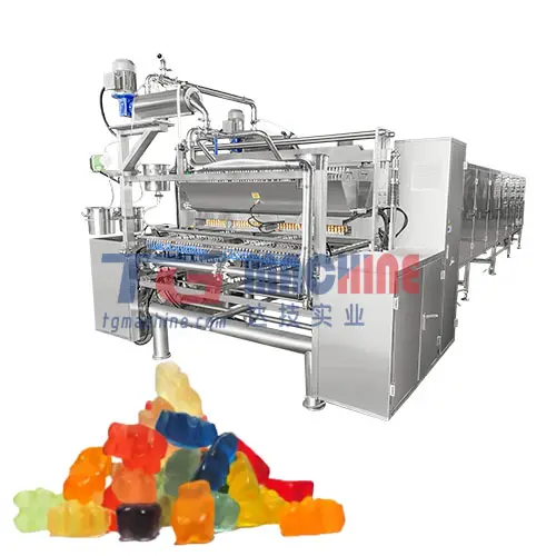 300 kg/שעה אוטומטי תרופות סטנדרטי gummy סוכריות ייצור קו פונקציונלי OTC סוכריות ביצוע מכונת