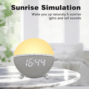 Réveil électronique multifonctionnel en plastique avec lampe de chevet intelligente, affichage LED, fonction snooze et modes de sommeil personnalisables - Product Image 5