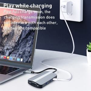 Xput 7 en 1 Ordinateur portable Multiport USB Type C USB-C Type-C Hub vers USB 3.0 4K <span class=keywords><strong>HDMI</strong></span> VGA <span class=keywords><strong>Adaptateur</strong></span> <span class=keywords><strong>avec</strong></span> prise casque 7-en-1 - Product Image 4
