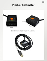 Rakinda Industrial USB/RS232 interfaz fija 2D escaneo integrado Módulo de escáner de código de barras para línea de producción