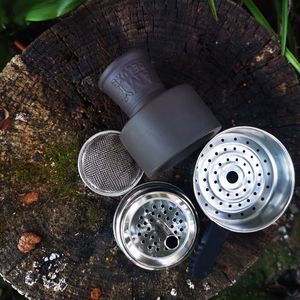 Amy Deluxe Shisha Bowl Head Smoke Hookah Accesorios Cerámica Metal Carbón Filtro Adaptador Hookah Shop Lounge Bar Cafe Shisha - Product Image 6