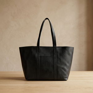 Sac à main décontracté de luxe pour femme en cuir véritable, qualité professionnelle, double sangle, fermeture éclair durable, étanche, grand format, bandoulière - Product Image 1