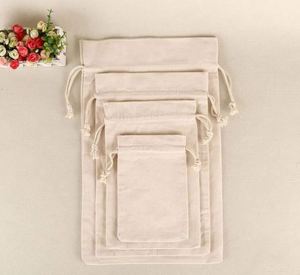 Wholesale Blank Color Canvas Bundle Pocket Custom Tote Bag Environmental protection <b>Drawstring</b> - Product Image 6