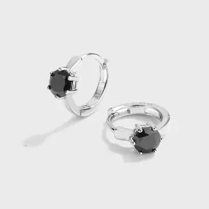 204新款设计珠宝耳环袋镀金925银环形女式耳环