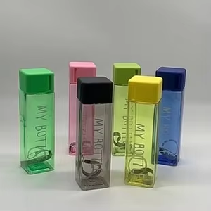 Bouteille d'eau en plastique simple pour le sport et la gym, avec couvercle et corde, prix abordable, vente chaude 2024 - Product Image 4
