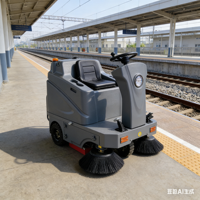Balayeuse électrique autoportée neuve pour le nettoyage des sols, haute efficacité, largeur de nettoyage 1300 mm, 9990/h, faible coût, pour maison, ferme, rue, dépoussiérage