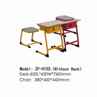 Meubles scolaires à double usage ZOIFUN, bureau et chaise d'élève avec roulettes, ensemble de chaises et de tables d'école