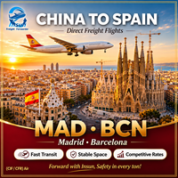StabFast Transit Zuverlässiger Luftfrachtversand von China nach Spanien MAD BCN CIF CFR Flughafentransport für Schüttgut