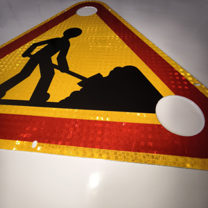 Segnali di avvertimento per la costruzione di strade segnaletica di sicurezza in alluminio giallo riflettente segnaletica di avvertimento stradale altri segnali di avvertimento per la costruzione di strade - Product Image 5