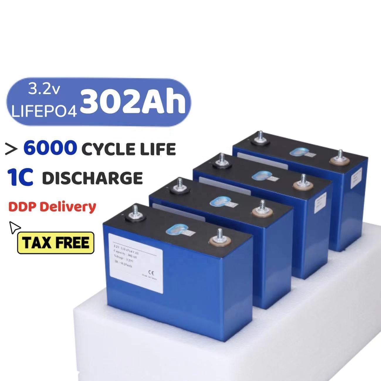 Склад ЕС Быстрая доставка 3,2 V LiFePO4 302Ah 310Ah батарея Lifepo4 LF280K 280Ah сотовый телефон