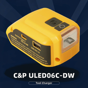 Bộ chuyển đổi pin cho Dewalt 20V pin USB sạc điện thoại công cụ di động pin với LED ánh sáng tương thích với sương 14.4V-20V - Product Image 2