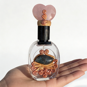 Botellas Mágicas <span class=keywords><strong>de</strong></span> Brujería, Frascos <span class=keywords><strong>de</strong></span> Vidrio Hechos a Mano con Incrustaciones <span class=keywords><strong>de</strong></span> Cristal Natural en Forma <span class=keywords><strong>de</strong></span> Corazón y Punta para Sanación Energética y Decoración <span class=keywords><strong>de</strong></span> Altar - Product Image 2