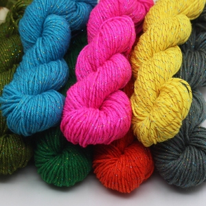 COOMAMUU 35 g/<span class=keywords><strong>lot</strong></span> Fil <span class=keywords><strong>de</strong></span> crochet acrylique métallique coloré pour fournisseur artisanal <span class=keywords><strong>de</strong></span> tricot à la main - Product Image 2