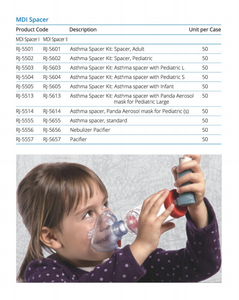 MDI Spacer Metered Dosis Inhalator Lungen therapie des Atem-Asthma-Spacer-Kits für die Beatmung therapie - Product Image 4