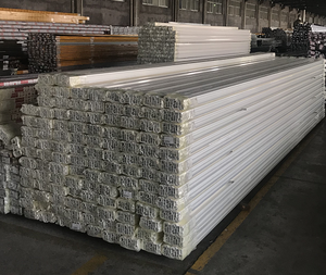 Profili per Telai di Finestre Scorrevoli in Alluminio Estruso Serie 6000 con Rivestimento in Polvere Bianca e Servizio di Taglio - Product Image 1