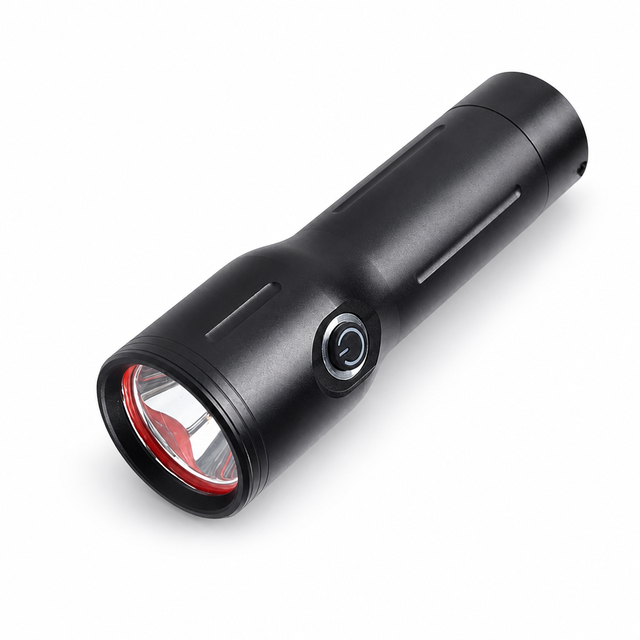M163 1000 lm Aluminum Alloy Rechargeable Flashlight with ,LED, 21700 Battery, 300 m Beam