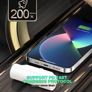 Banque d'alimentation portable Enerforce Wholesale 96g Type-c Apple Port à charge rapide 5000mAh avec support de téléphone intégré - Product Image 5