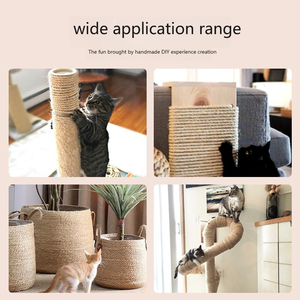 Kattenklimrek Henneptouw Milieuvriendelijk Classic Cat Scratch Board Pilaar Grasper <span class=keywords><strong>Diy</strong></span> Slijtvaste Kruipende Trappen Verstelbaar - Product Image 3