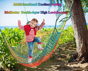 Red de Escalada Multicolor, Equipo de Juego Suave, Red de Seguridad de Doble Capa para Niños - Product Image 4