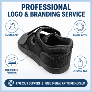 Factory Adjustable Post Op Walking Shoe, Plantar Fasciitis Wedge Brace for <strong>Fractured</strong> <strong>Foot</strong> Broken Toe Cast <strong>Boot</strong> - Product Image 2
