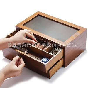 Customized Desktop Drawer Jewelry <b>Box</b> Multi Layer Large Capacity <b>Vintage</b> Storage For Earrings Watches Necklaces - Product Image 4