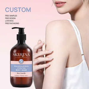 เจลอาบน้ำบำรุงผิวออลอินวัน ขัดผิว ชุ่มชื้น ไนอาซินาไมด์ กลิ่นหอม แลคติก แอซิด กลิ่นเชอร์รี่บลอสซั่ม ผลิตภัณฑ์ทำความสะอาดผิวกายจากธรรมชาติ - Product Image 2