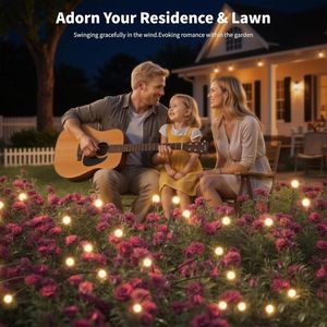 Lampes solaires de <span class=keywords><strong>jardin</strong></span>, lumière oscillante en forme d'étoile, oscillant au <span class=keywords><strong>vent</strong></span>, lampes solaires d'extérieur pour la décoration de la cour, du patio, du chemin - Product Image 4