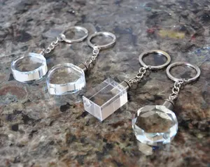 MH-Y0001 Personalized LED Light Crystal Keychain Keyring
