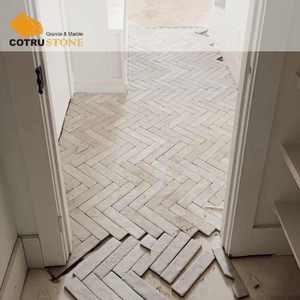 Pavés en pierre calcaire en chevrons Cotrustone, briques, beige naturel, pour sol de piscine, patio, pavés autobloquants, style antique - Product Image 5