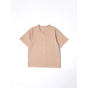 Haut à demi-manches en coton mélangé No Cara M marron pour femmes Logo personnalisé XL Vêtements d'été pour la maison Vêtements de nuit ODM Supply - Product Image 1