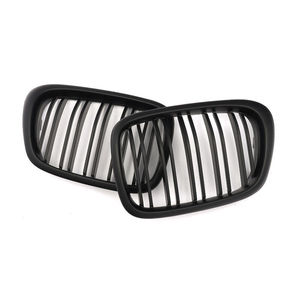 Rejilla delantera para parachoques BMW E39, plástico ABS, malla negra, para la serie 5 de 1999-2003, actualización de estilo. - Product Image 1