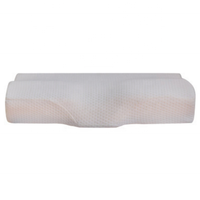 Oreiller cervical portable anti-ronflement en mousse à mémoire de forme, pliable, en forme de papillon, avec logo personnalisé, en coton, vente en gros d'usine OEM