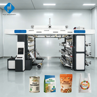 Machine d'impression flexographique automatique à 6 couleurs pour papier lourd, sacs de farine et de sucre, imprimante flexo grand format