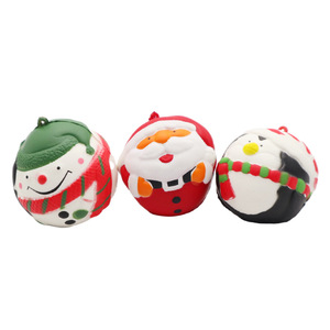 Juguete de Navidad de Simulación de Cabeza de Papá Noel de PU de Rebote Lento Jincan para Niños, Rompecabezas Explosivo Antiestrés para Niñas - Product Image 5