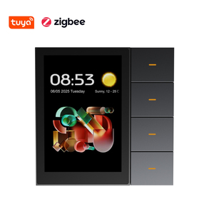 F3 Pro 3.5 Inch Cảm Ứng Bảng Điều Chỉnh Tuya ZigBee 4 Kênh Cảnh Dimmer Rèm Chuyển Đổi Thông Minh Chuyển Đổi Ứng Dụng Điều Khiển Ẩn Kịch Bản - Product Image 1