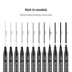 ปากกาเขียนแบบกันน้ำ Guangna Needle Tube Pen 8050 สำหรับวาดเส้นขอบการ์ตูน อนิเมะ กันดั้ม ออกแบบลายเส้นด้วยมือ ผลิตในประเทศจีน - Product Image 2