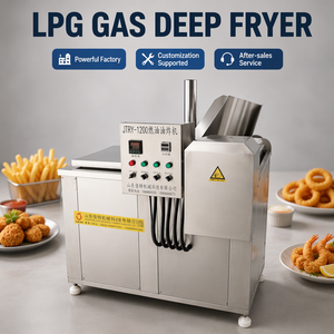 Friteuse industrielle à bascule électrique avec contrôle de température pour arachides et chips - Product Image 4