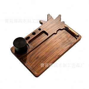 ถาดไม้สำหรับบุหรี่ Caoxian Yaoying ขนาด 30.5x23x2 ซม. กล่องเก็บของไม้เนื้อแข็งสำหรับชุดสูบบุหรี่ - Product Image 3