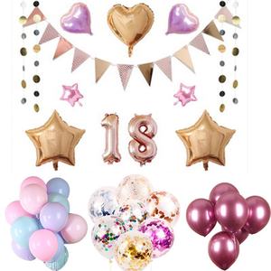 Ballons ronds métalliques épais imprimés avec logo OEM Chine, ballons en latex personnalisés dorés métalliques, ballons à l'hélium personnalisés pour fête d'anniversaire - Product Image 3