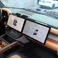 Radio para Auto Android con Pantalla Dual de 32 Pulgadas, Actualización para Land Rover Defender 2021-2024, Navegación Automática, Carplay, Copiloto, Entretenimiento