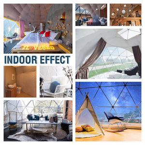 AOYU-Tente dôme géodésique à projection pour for1-2 personne, tente géodésique, dôme pour le glamping, avec puits de lumière, <span class=keywords><strong>360</strong></span> - Product Image 6